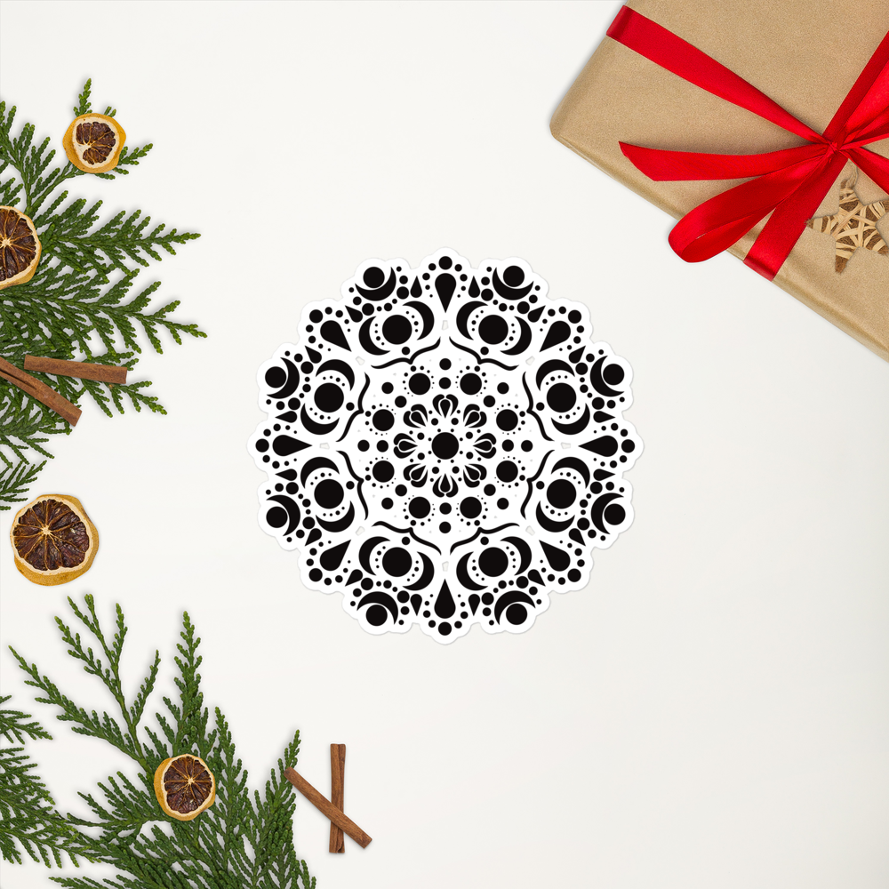 Black Mandala Stickers